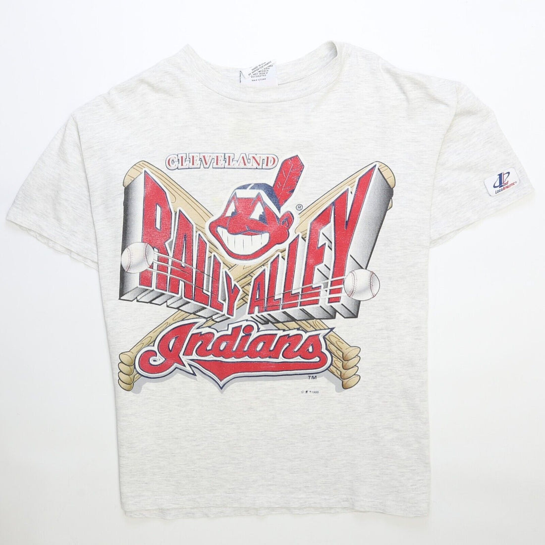 Vintage Cleveland Indians T-Shirt Size Medium 1995 90s MLB