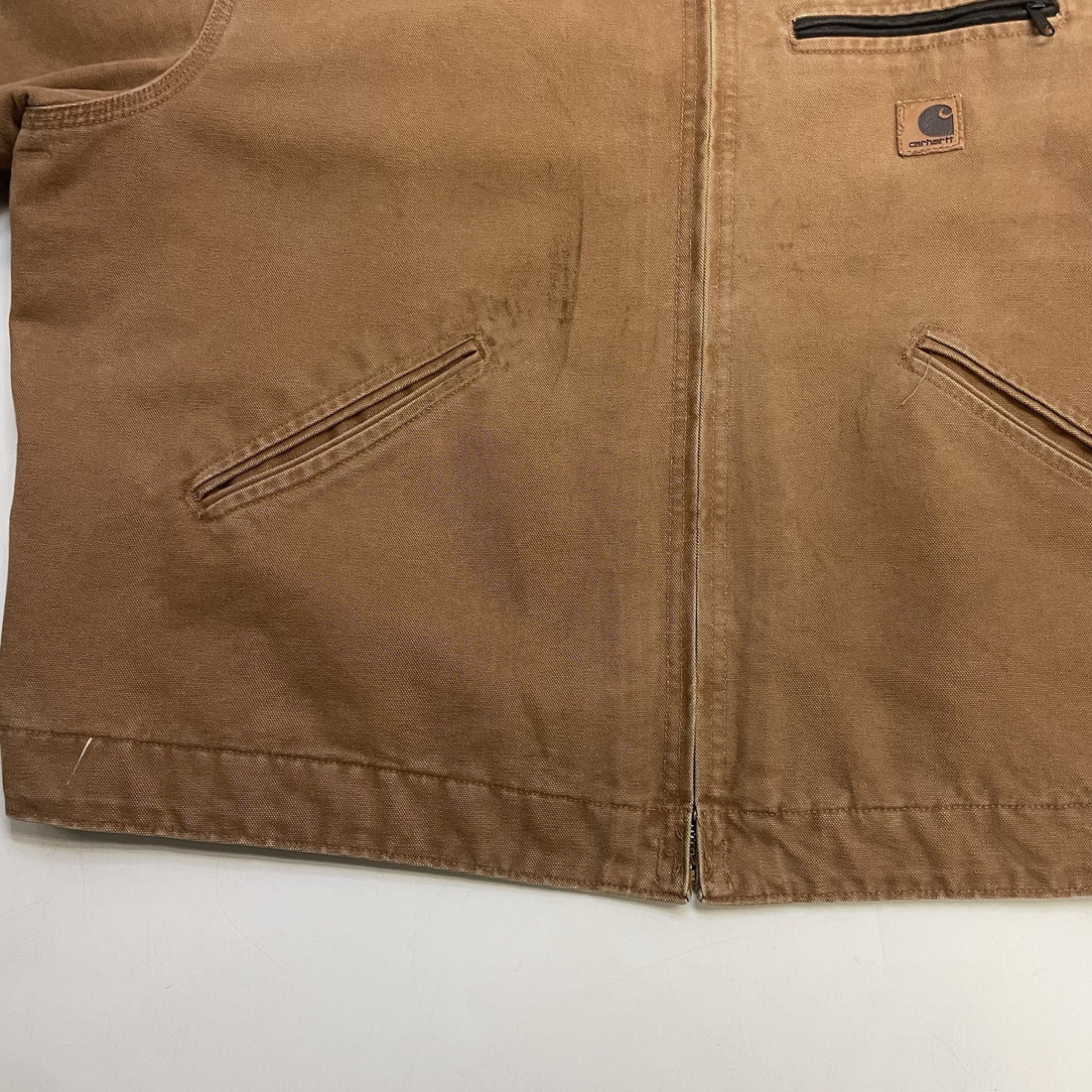 Vintage Red Wing Shoes Carhartt Canvas Detroit Work Jacket Size 2XL J97 BRN