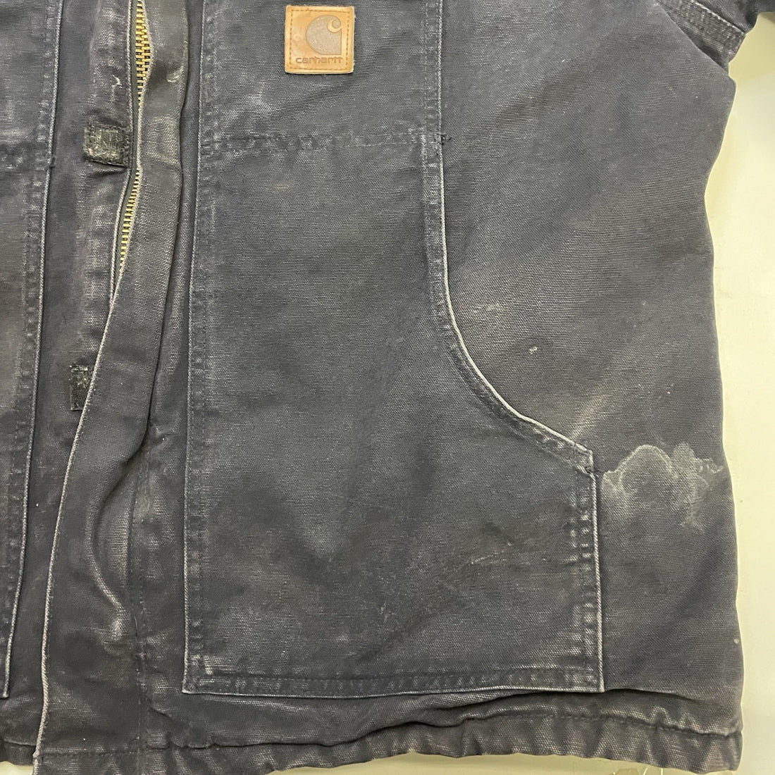 Vintage Carhartt Canvas Arctic Work Jacket Size 2XL Blue