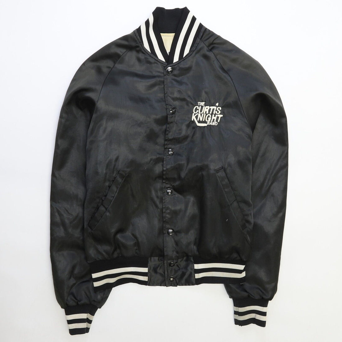 Vintage Curtis Knight Band Satin Jacket Size Small Music