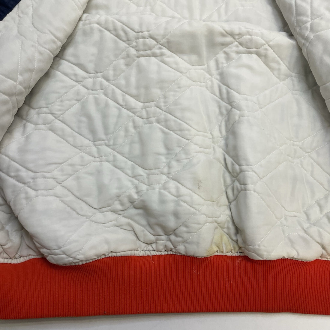 Vintage Syracuse Orange Starter Satin Bomber Jacket Size Large 80s NCAA