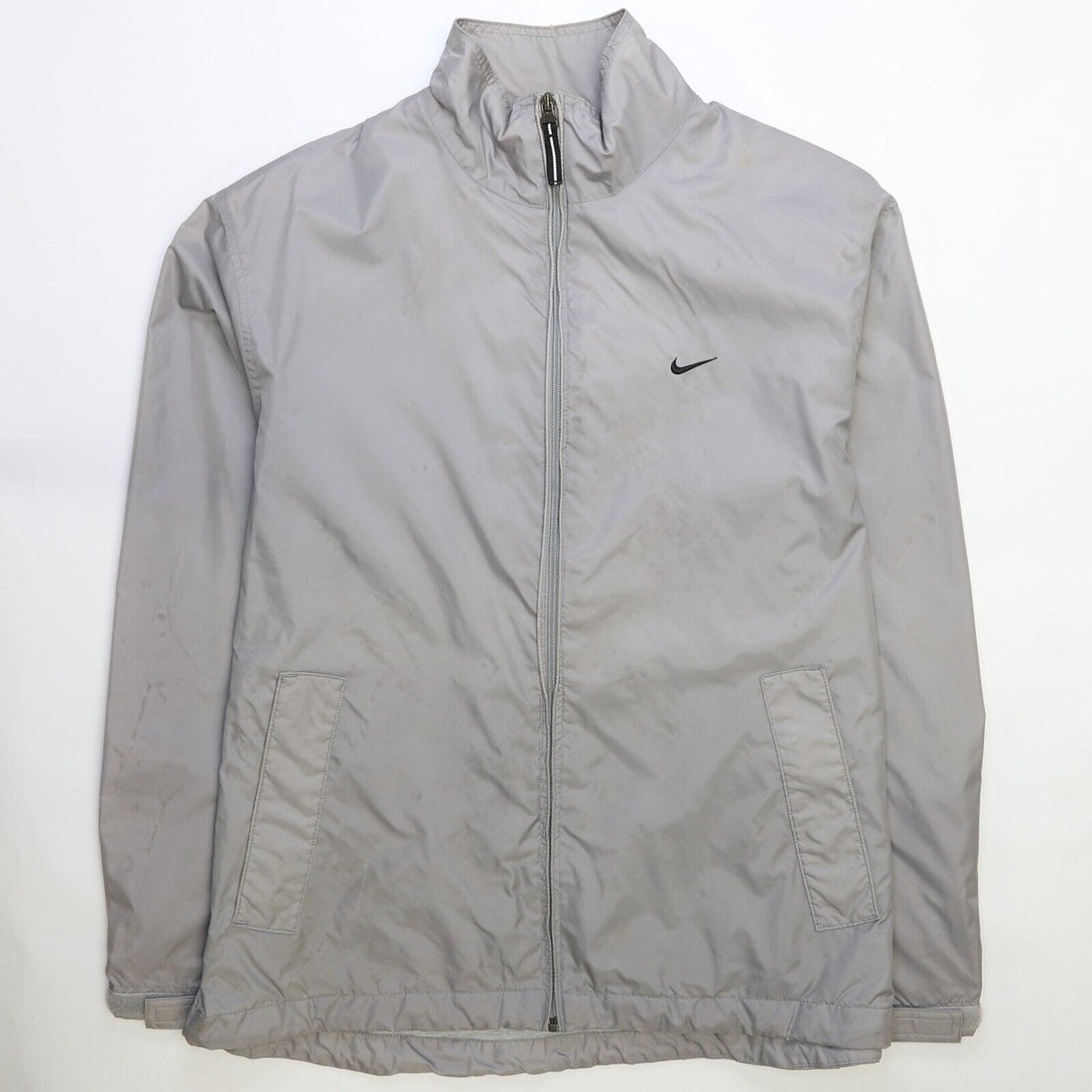 Vintage Nike Windbreaker Light Jacket Size Large Gray