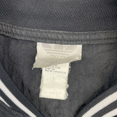 Vintage Adidas Trefoil Windbreaker Light Jacket Size Large Black 90s