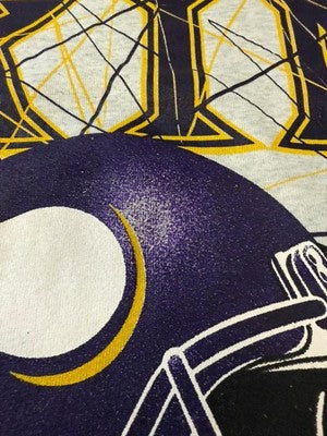 Vintage Minnesota Vikings Spell Out Sweatshirt Crewneck Size XL NFL
