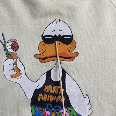 Vintage Party Animal Duck Duckmania Crewneck Sweatshirt Size Small