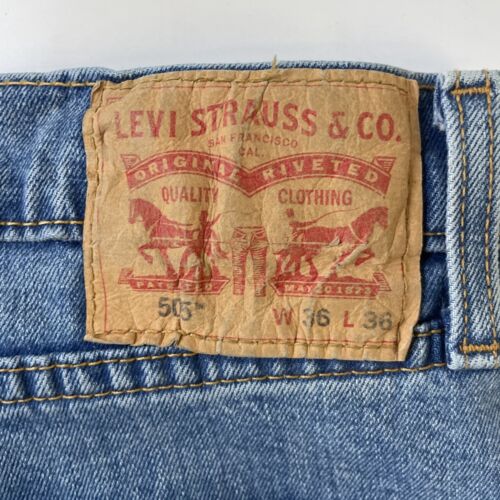 Vintage Levi Strauss & Co 505 Denim Jeans Pants Size 36 X 36