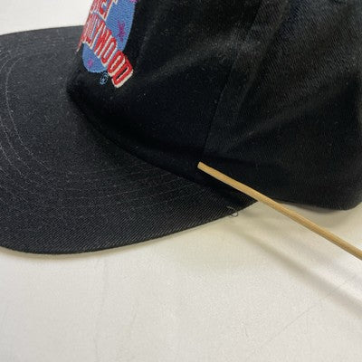 Vintage Planet Hollywood Snapback Hat Cap OSFA Black 1995 90s