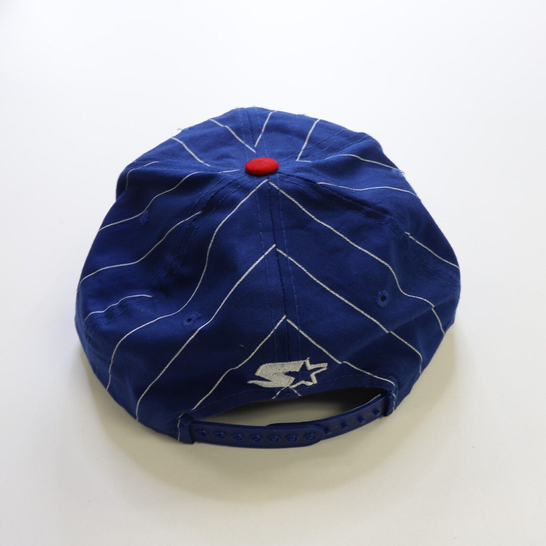 Vintage Chicago Cubs Pinstripe Starter Snapback Hat Cap OSFA 90s MLB