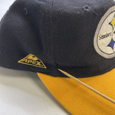 Vintage Pittsburgh Steelers Blockhead Apex One Wool Snapback Hat Cap OSFA NFL
