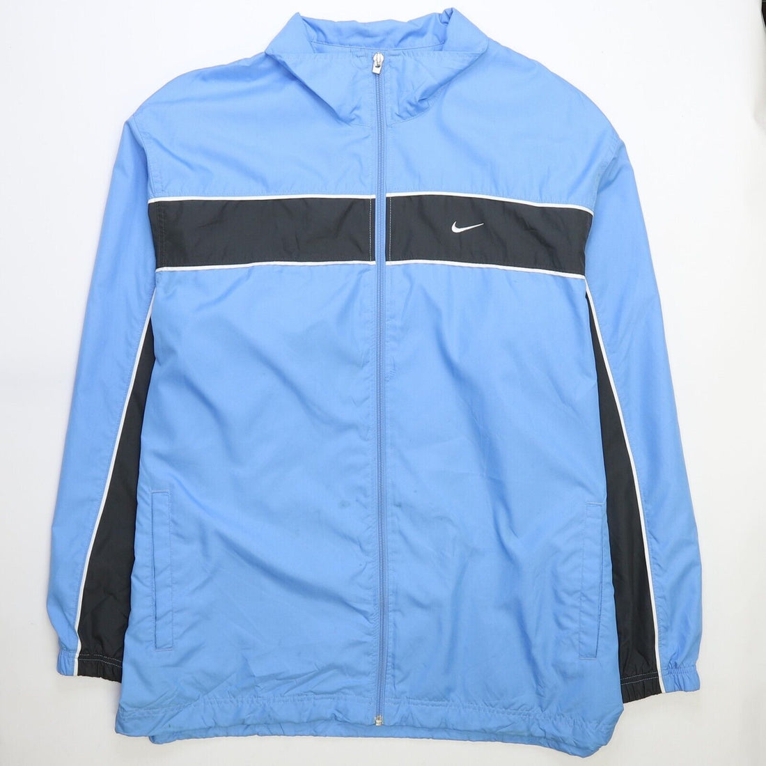 Vintage Nike Windbreaker Light Jacket Size Large Blue