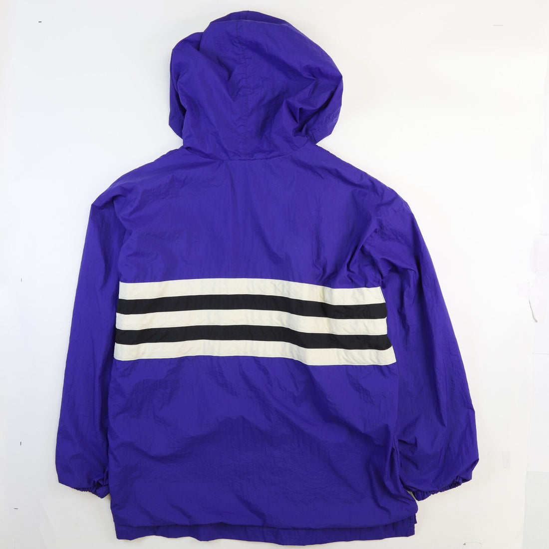 Vintage Adidas Pullover Windbreaker Light Jacket Size Large Blue