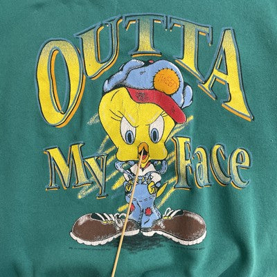 Vintage Tweety Bird Looney Tunes Crewneck Sweatshirt Size Large 1996 90s