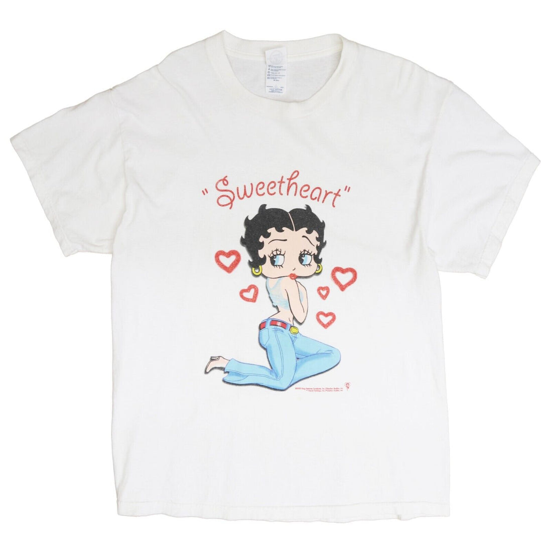 Vintage Betty Boop Sweetheart T-Shirt Size Large 2003 Cartoon