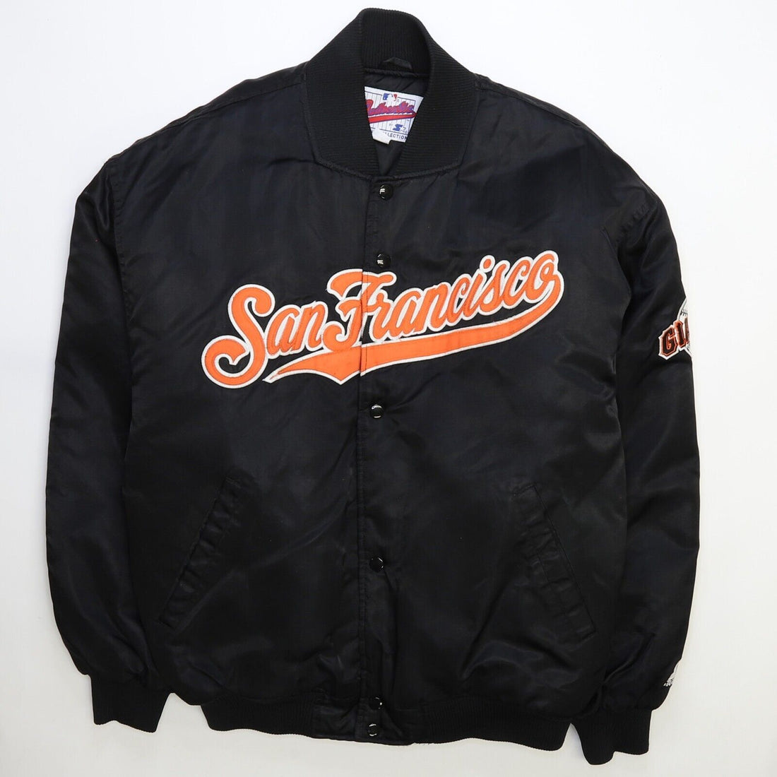 Vintage San Francisco Giants Starter Satin Jacket Large Diamond Collection MLB