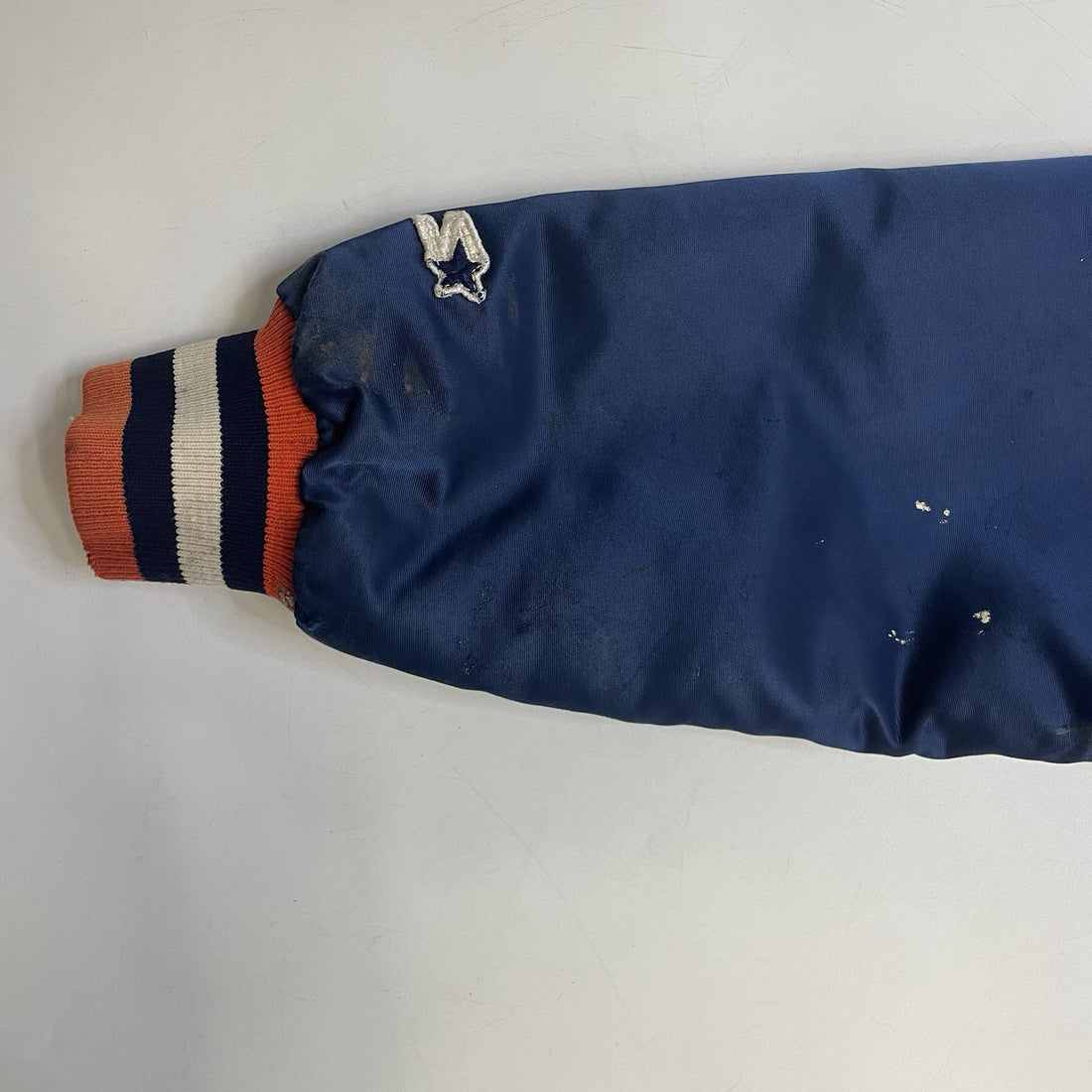 Vintage Syracuse Orange Starter Satin Bomber Jacket Size Large 80s NCAA