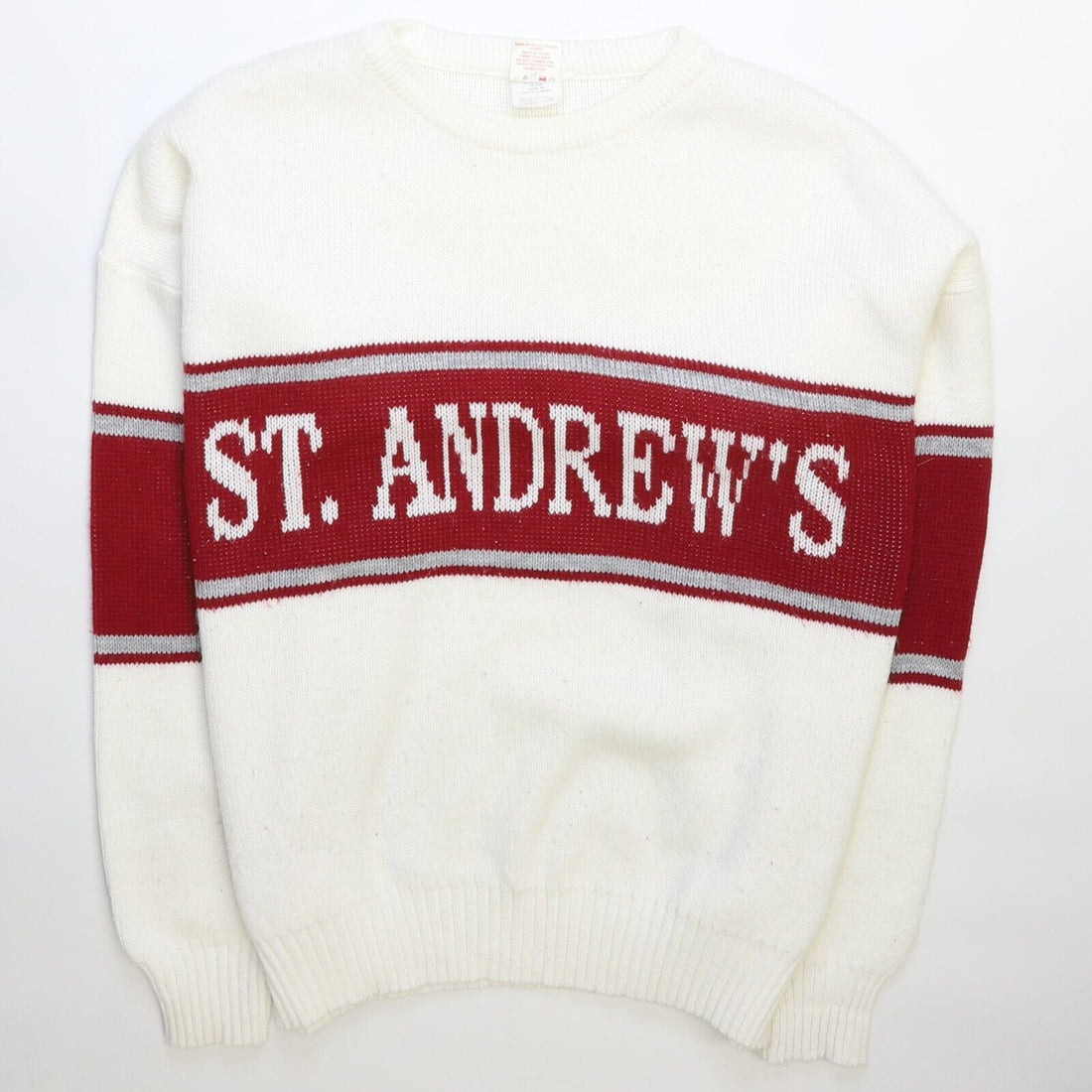 Vintage St. Andrew's Wool Knit Pullover Sweater Size Medium 90s