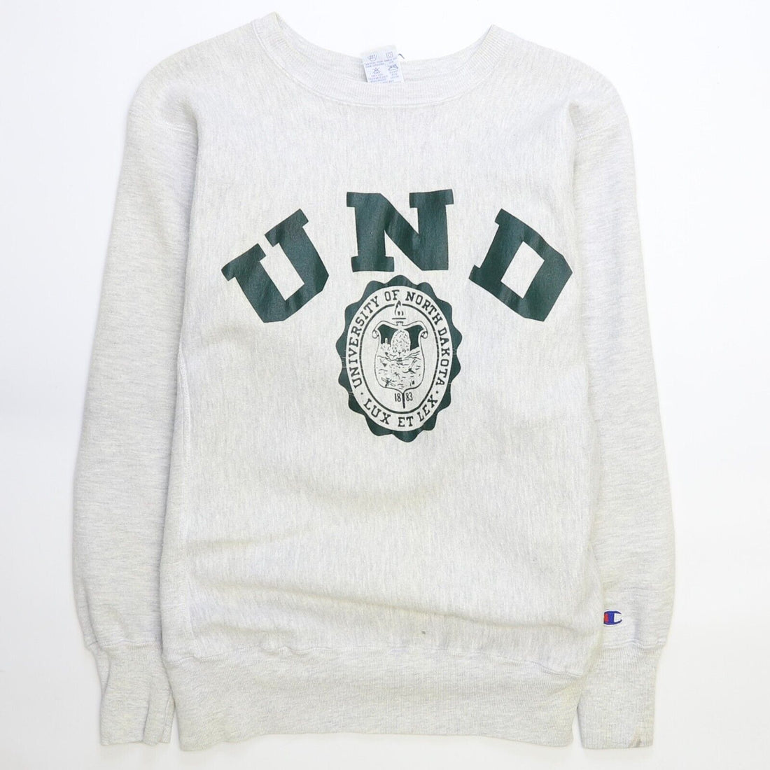 Vintage University of North Dakota Champion Reverse Weave Sweatshirt Large 90s