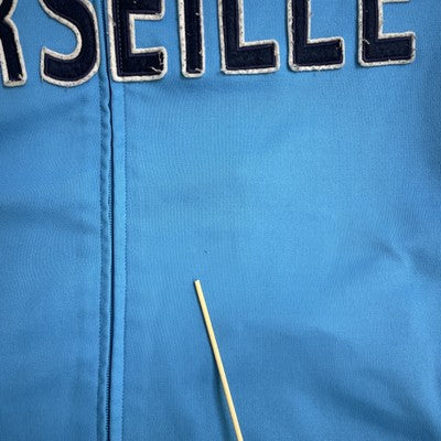 Vintage Marseille Olympics Track Jacket Size Small Blue