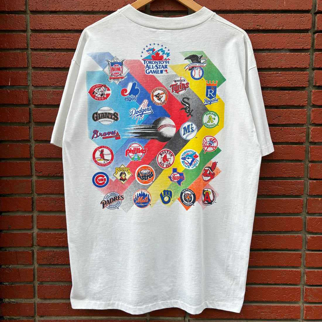 1991 Bulletin Toronto Blue Jays All Star Game T-Shirt XL MLB