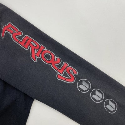 Vintage Furious Long Sleeve T-Shirt Size Large Black 90s