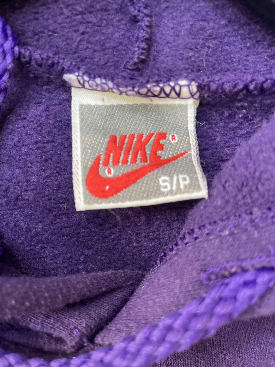 Vintage Nike Sweatshirt Hoodie Size Small Purple 80s 90s