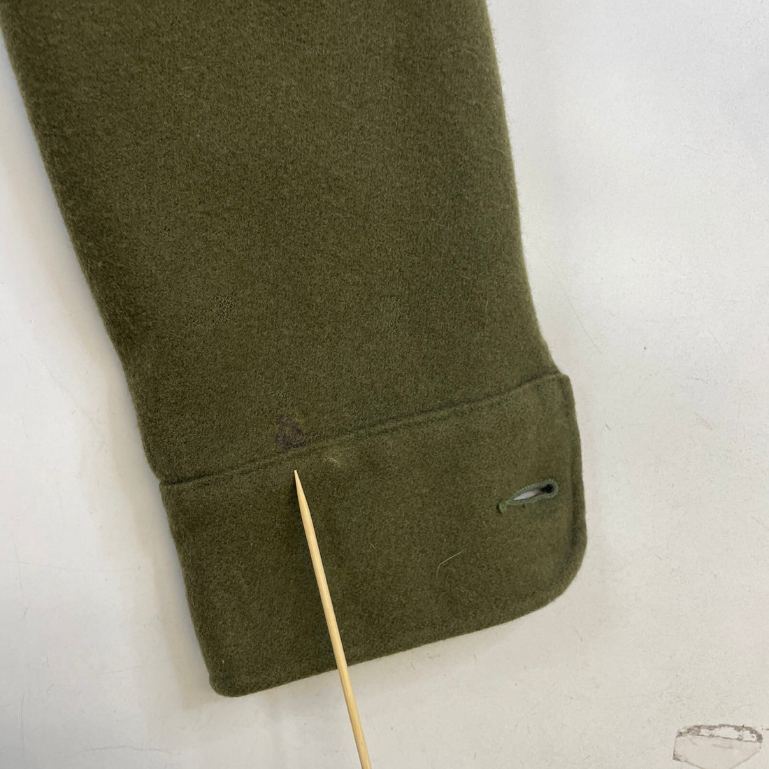 Vintage US Army Cold Weather Field Wool OG 108 Button Up Shirt Small Military