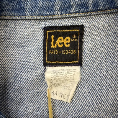Vintage Lee PATD-153438 Denim Trucker Jacket Size 44 Reg