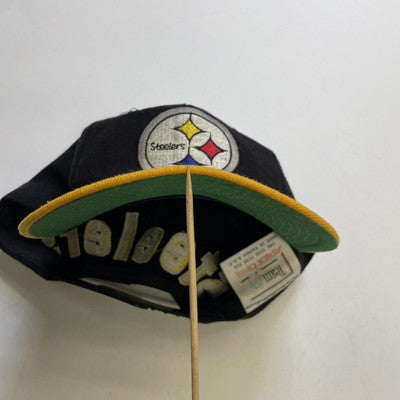 Vintage Pittsburgh Steelers Blockhead Apex One Wool Snapback Hat Cap OSFA NFL