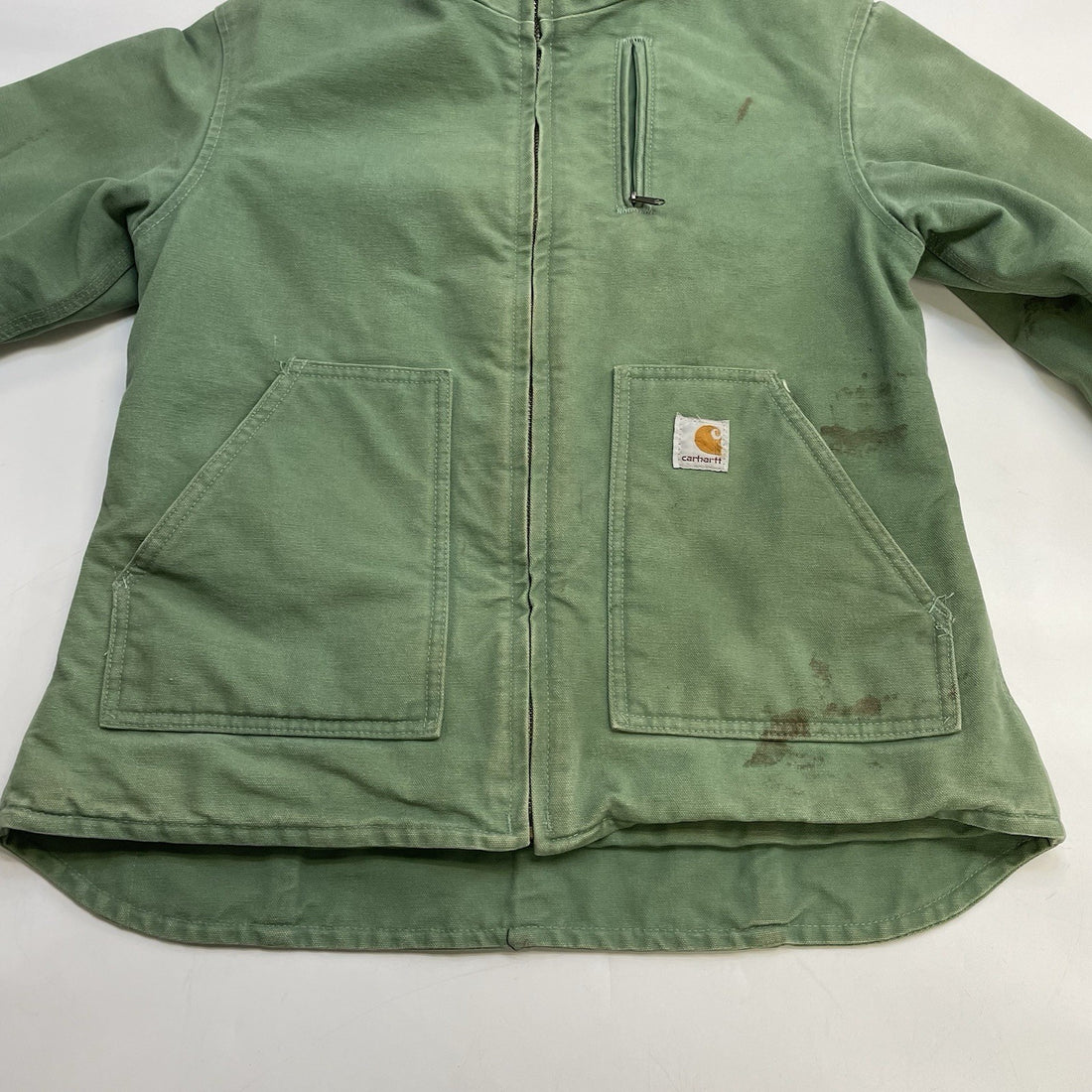 Carhartt Canvas Work Jacket Womens Size Small Green WJ022 394