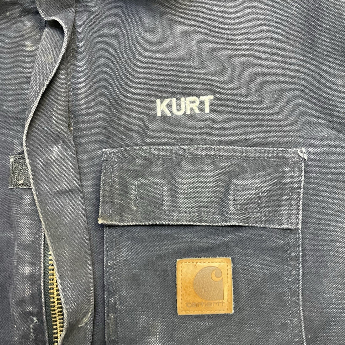 Vintage Carhartt Canvas Arctic Work Jacket Size 2XL Blue