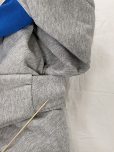 Vintage Nike Sweatshirt Hoodie Size Large Gray Blue Full Zip 80s