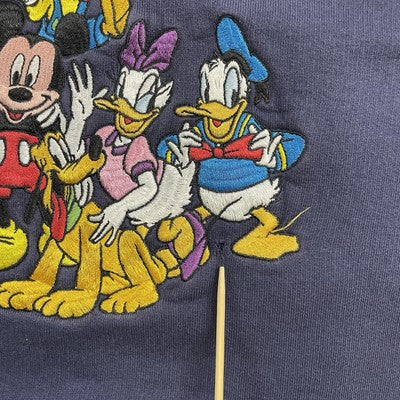 Vintage Mickey Mouse Disney Crewneck Sweatshirt Size Small Embroidered
