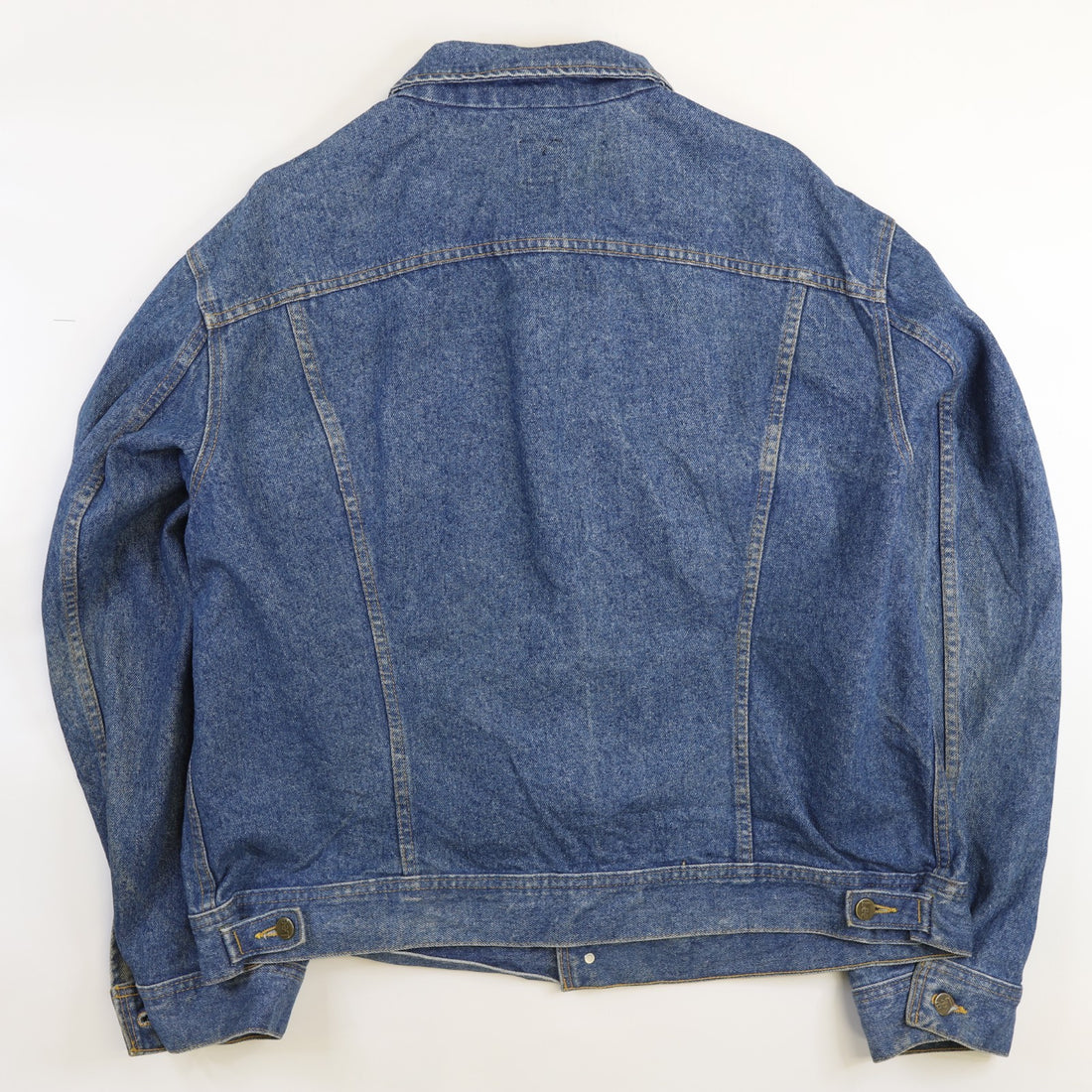 Vintage Lee Golden Wedding Canadian Whiskey Denim Trucker Jacket Size 50