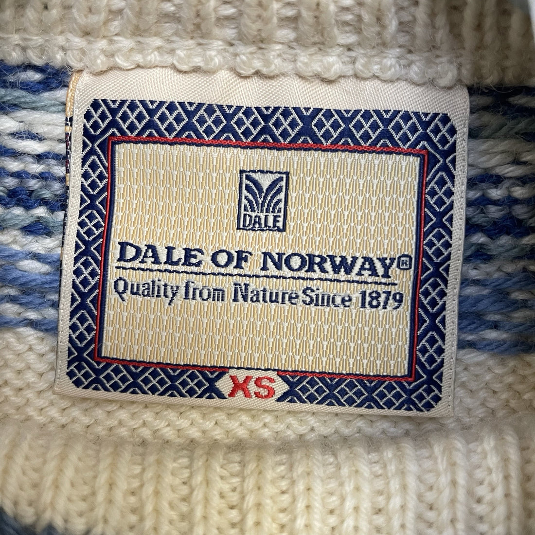 Vintage Dale of Norway Wool Knit Crewneck Sweater Size XS Fair Isle