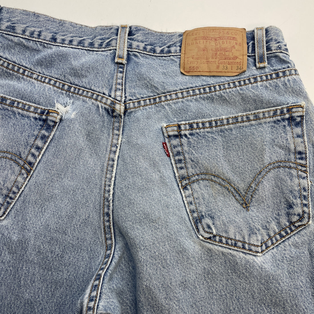 Levi Strauss & Co 550 Denim Jeans Pants Size 33 X 34 Blue