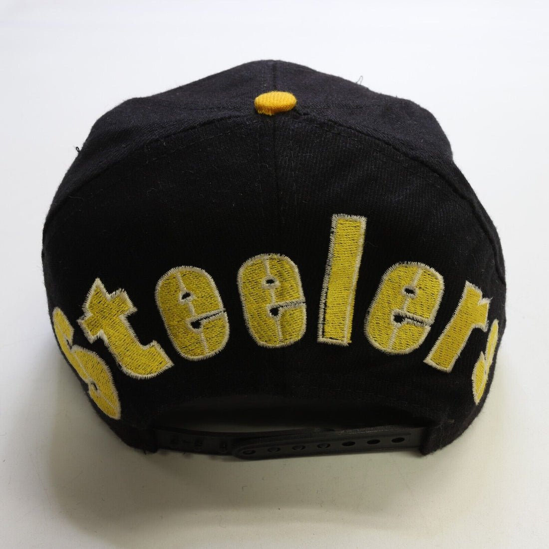 Vintage Pittsburgh Steelers Blockhead Apex One Wool Snapback Hat Cap OSFA NFL
