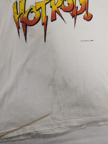 Vintage Hot Rod Rowdy Roddy Piper Wrestling Ringer T-Shirt XL WWF 1986 80s