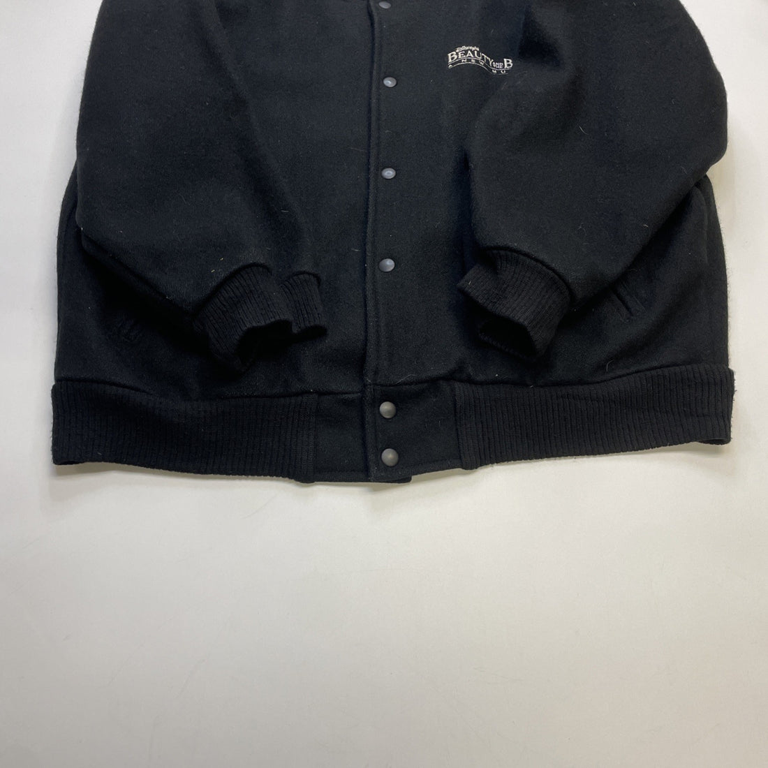 Vintage Beauty And The Beast Musical Disney Wool Varsity Jacket Size Large