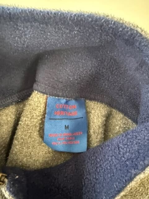 New England Patriots 1/4 Zip Fleece Jacket Size Medium NFL