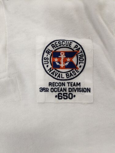 Vintage Polo Ralph Lauren Rescue Patrol Rugby Shirt Large Long Sleeve