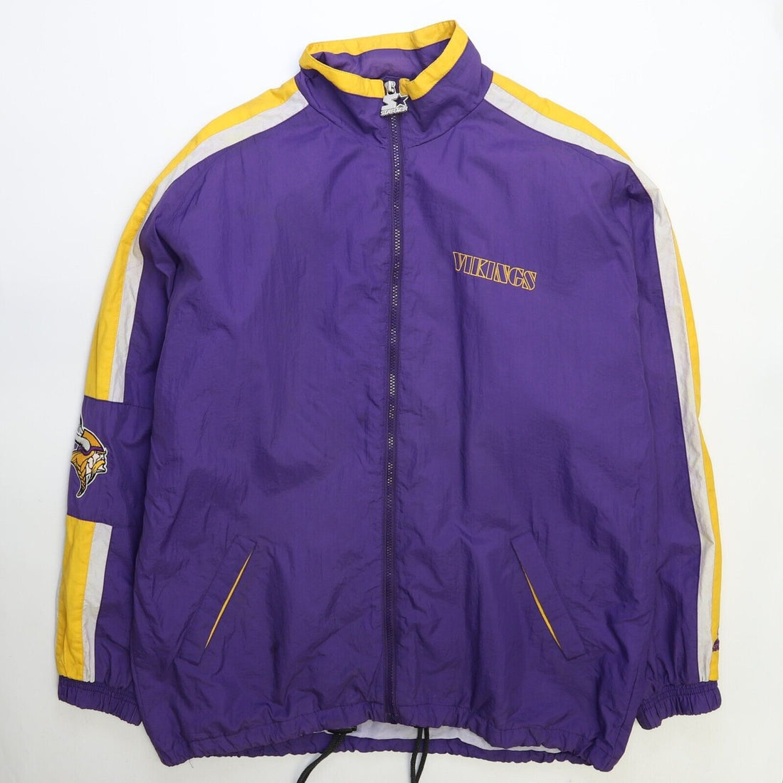 Vintage Minnesota Vikings Starter Windbreaker Light Jacket Size Large NFL