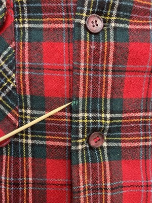 Vintage Pendleton Wool Board Button Up Shirt Size Large Plaid