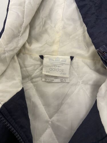 Vintage Adidas Bomber Jacket Size Large Insulated Embroidered