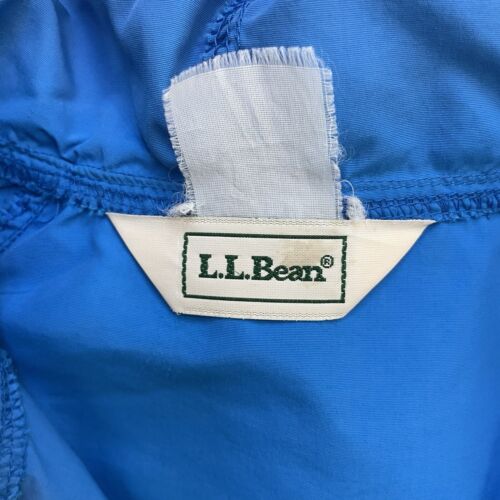 Vintage L.L. Bean Windbreaker Anorak Light Jacket Size Large Blue