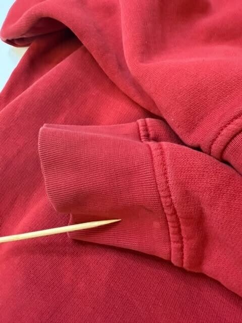 Vintage Nike Swoosh Sweatshirt Hoodie Size Medium Red