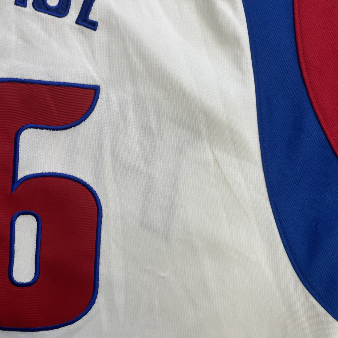 Vintage Detroit Pistons Rasheed Wallace Majestic Baseball Jersey Size Large NBA