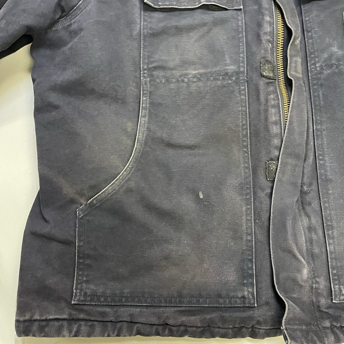 Vintage Carhartt Canvas Arctic Work Jacket Size 2XL Blue