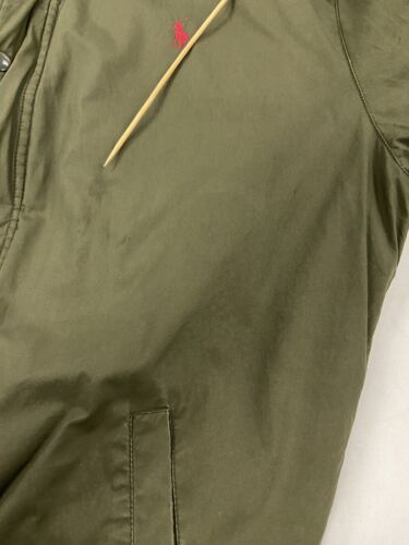 Vintage Polo Ralph Lauren Bomber Jacket Size XL Green Quilt Lined Insulated 90s