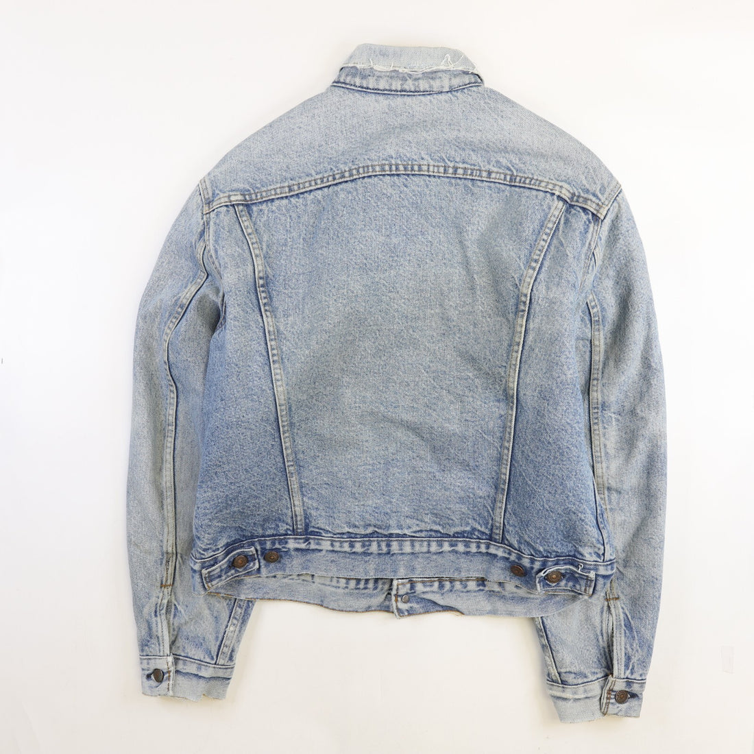 Vintage Levi's Denim Trucker Jacket Medium Distressed Blanket Lined