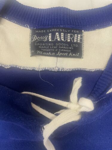 Vintage Toronto Maple Leafs Zach Hyman Doug Laurie Jersey Size Small 80s Blue